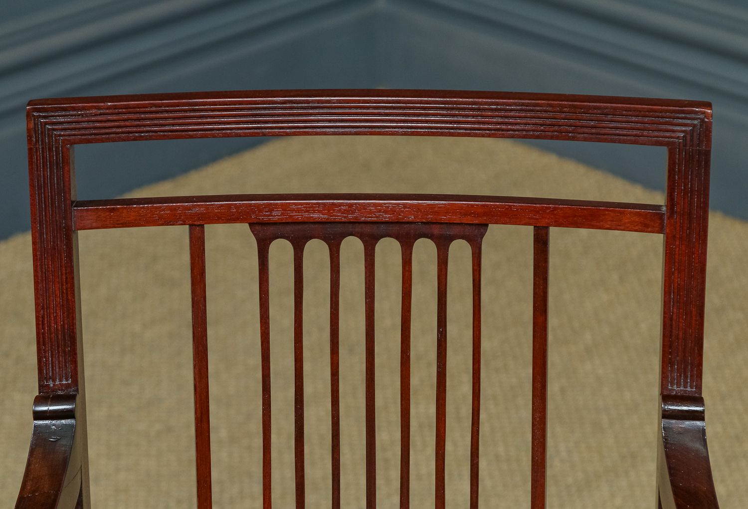 photo for sale English Edwardian Regency Style Mahogany Occasional / Dining / Office / Armchair / Carver Chair (Circa 1910)