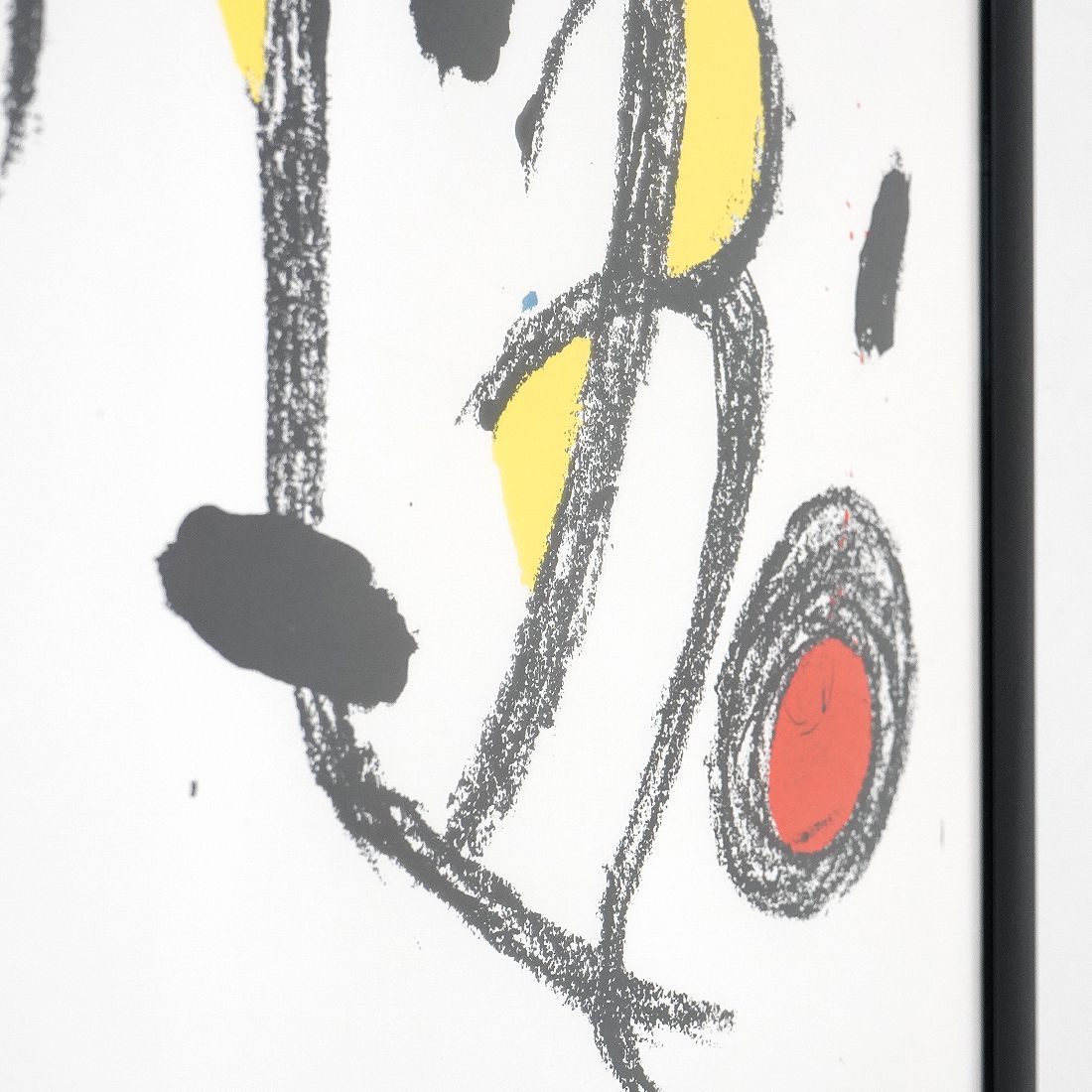 Poster “L’uccello Luce” By Joan Mirò For The Venice Biennale, 1981 photo vintage