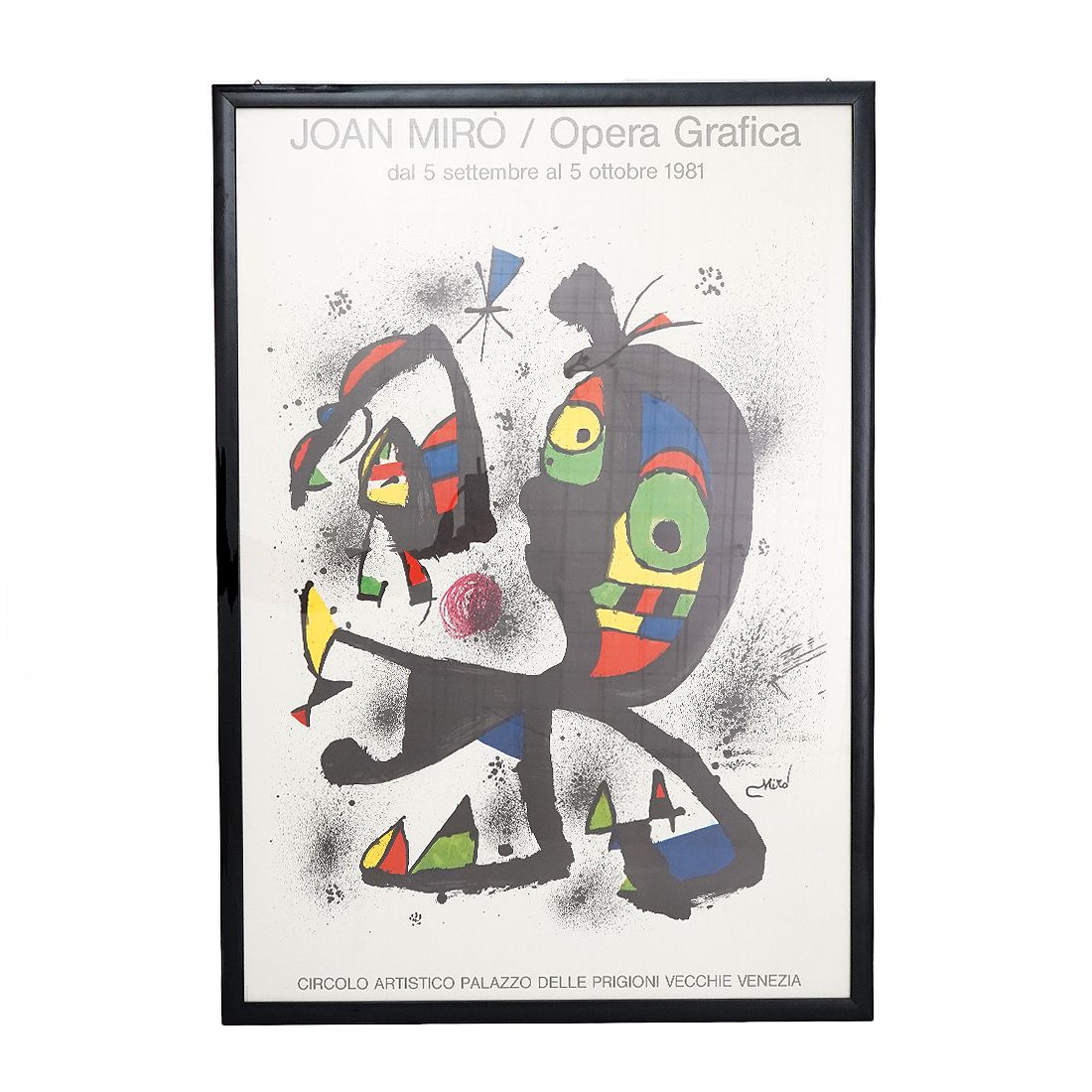 Poster By Joan Miro For The Opera Grafica Exhibition In Venice In 1981 photo furniture