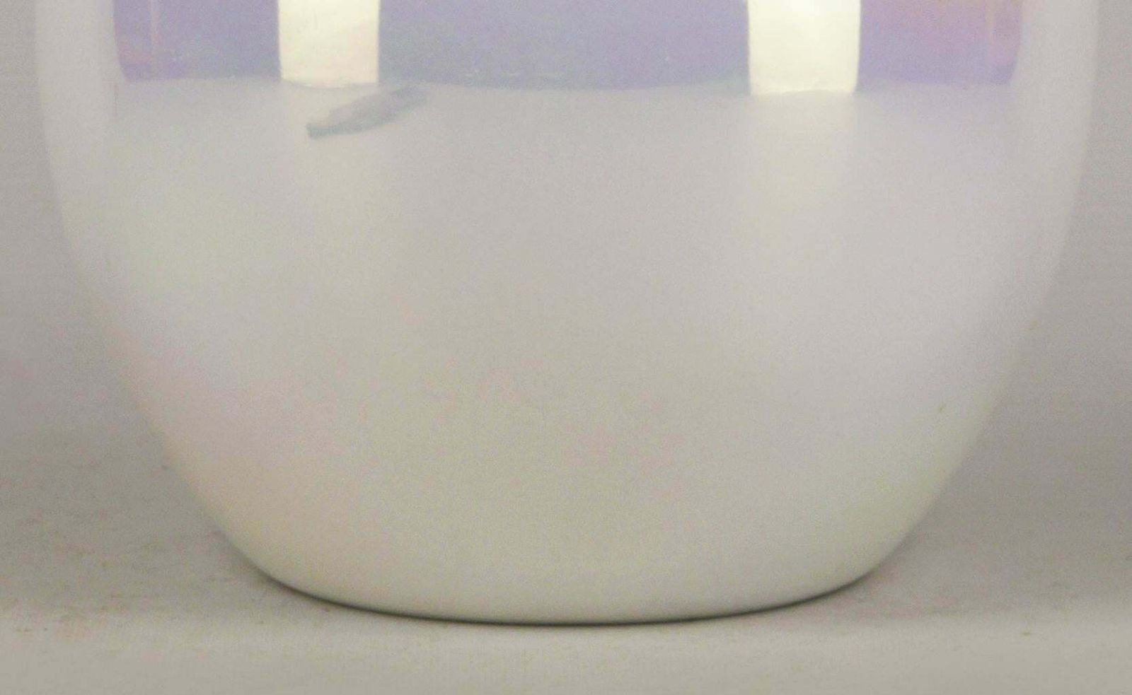 20th Century Bohemian/Boho Italian Glazed Iridescent Opaline Glass Bulbous Vase photo Home Decor
