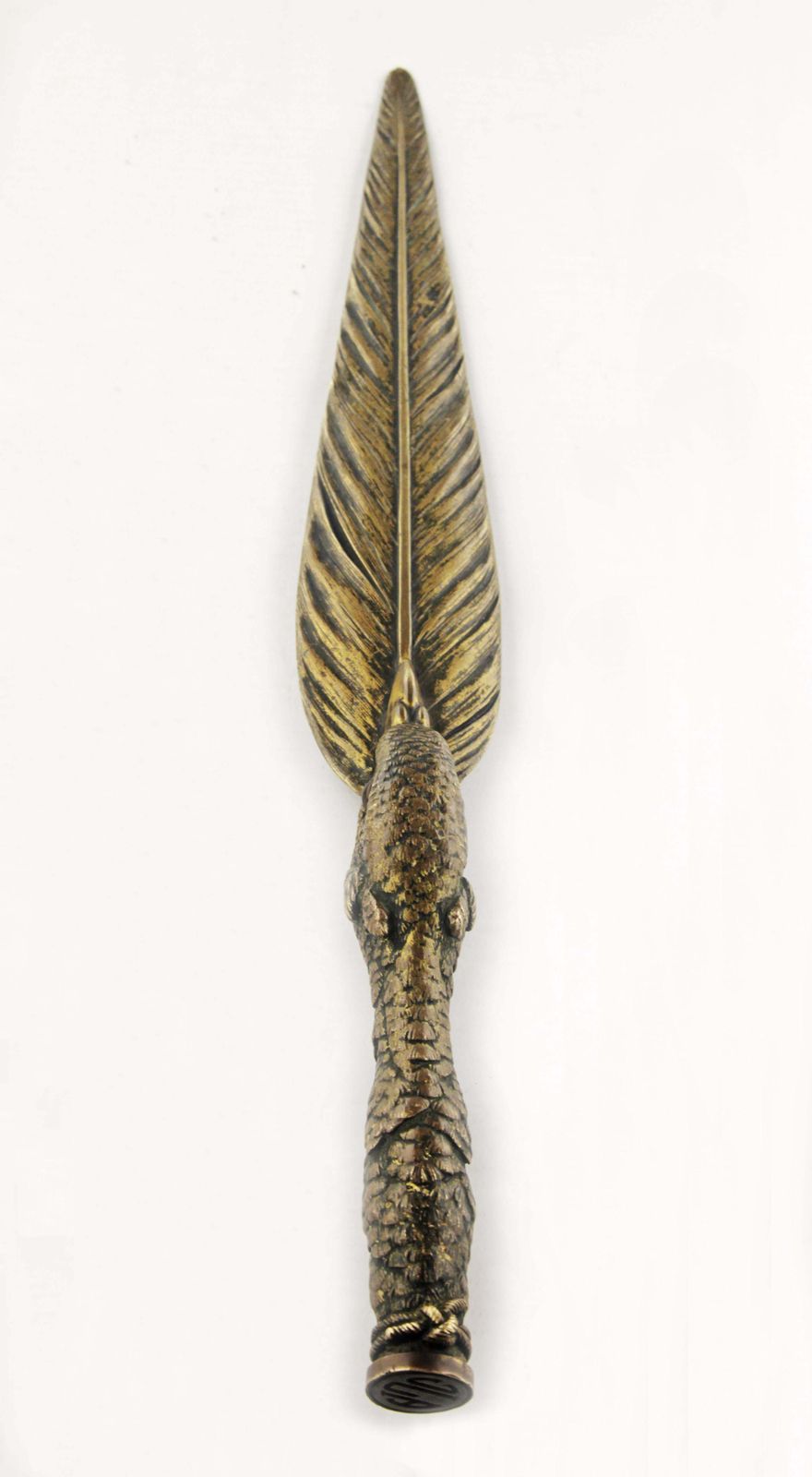 Late 19th Century Bronze Letter Opener Knife Depicting An Eagle Made By French Animalier Sculptor Jules Moigniez photo 1050.0
