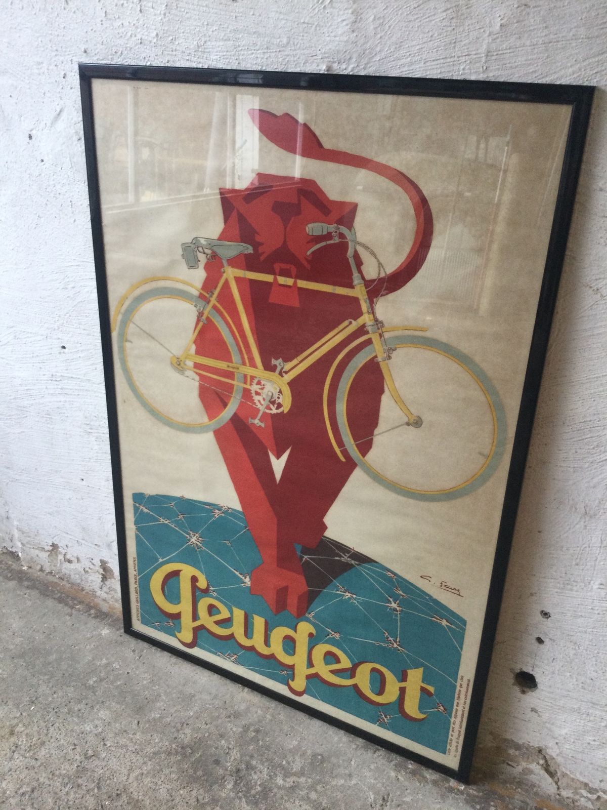 Poster Peugeot, 1920s, Vintage photo 1064.0