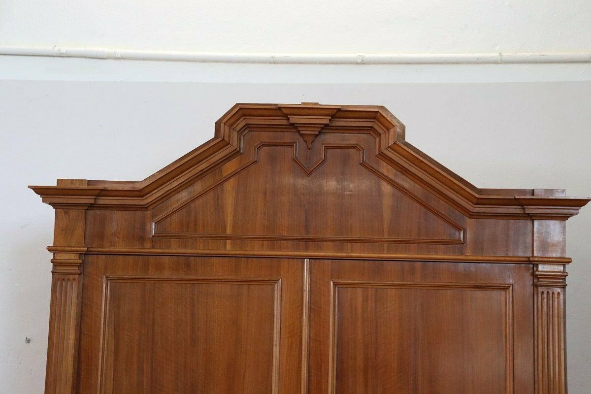 3360.0 Antique Veneer Walnut Wardrobe, Late 19th Century photo