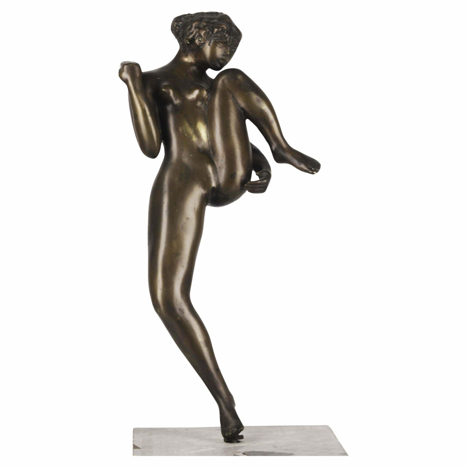 20th Century Bronze Figurative Sculpture Of A Nude Woman By Argentine Sculptor José Mariano Pagés
