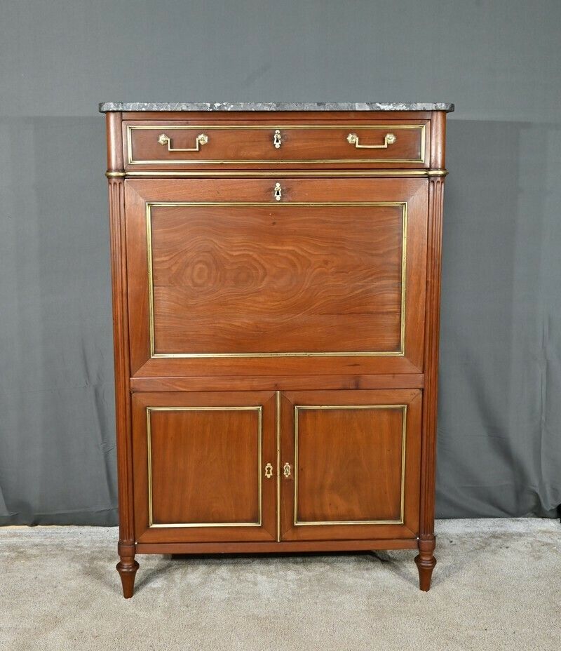 Mahogany Secretary, Louis XVI Period – Late 18th Century photo furniture