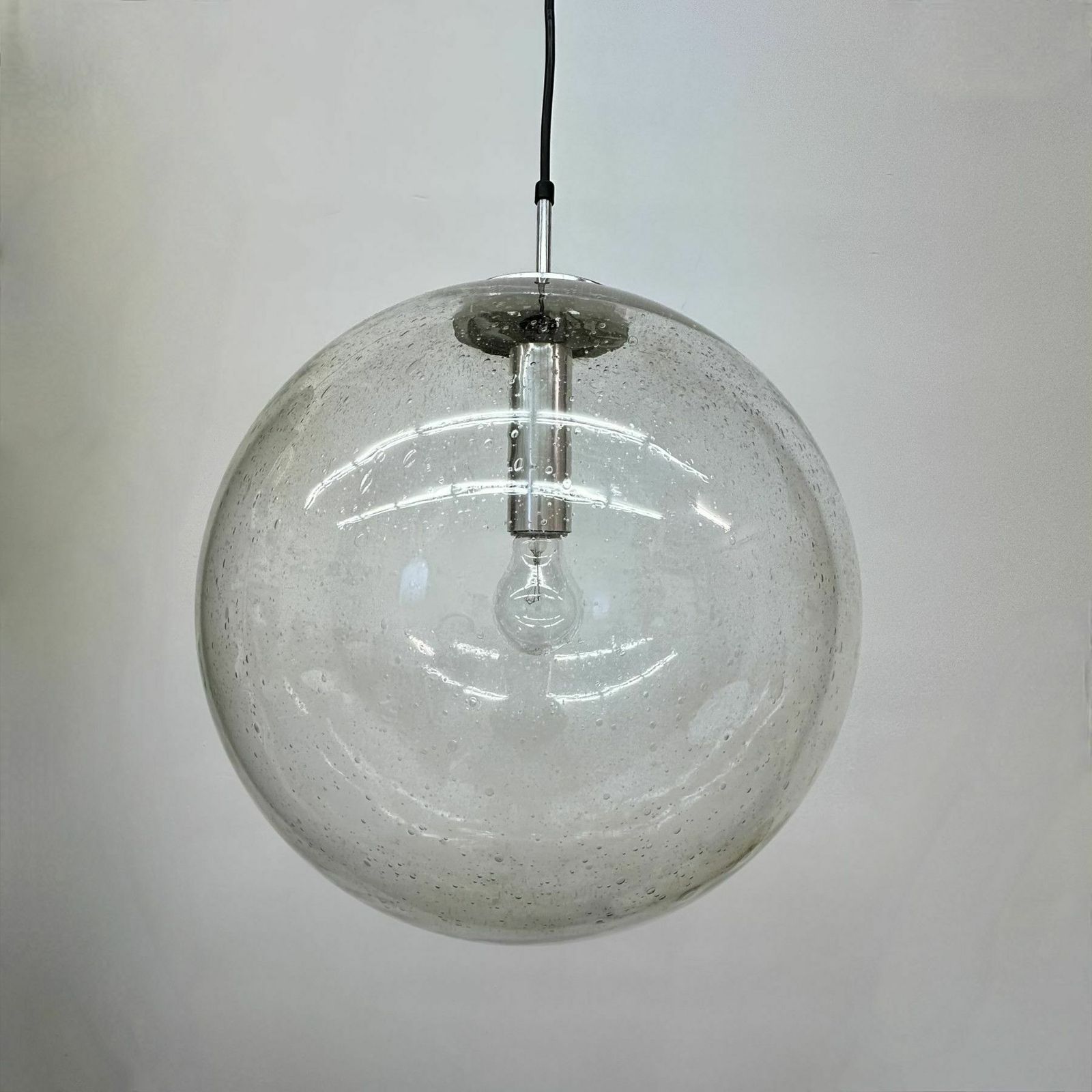 Grote Limburg Glashütte Hanglamp Globe Jaren 1970 Duitsland photo buy