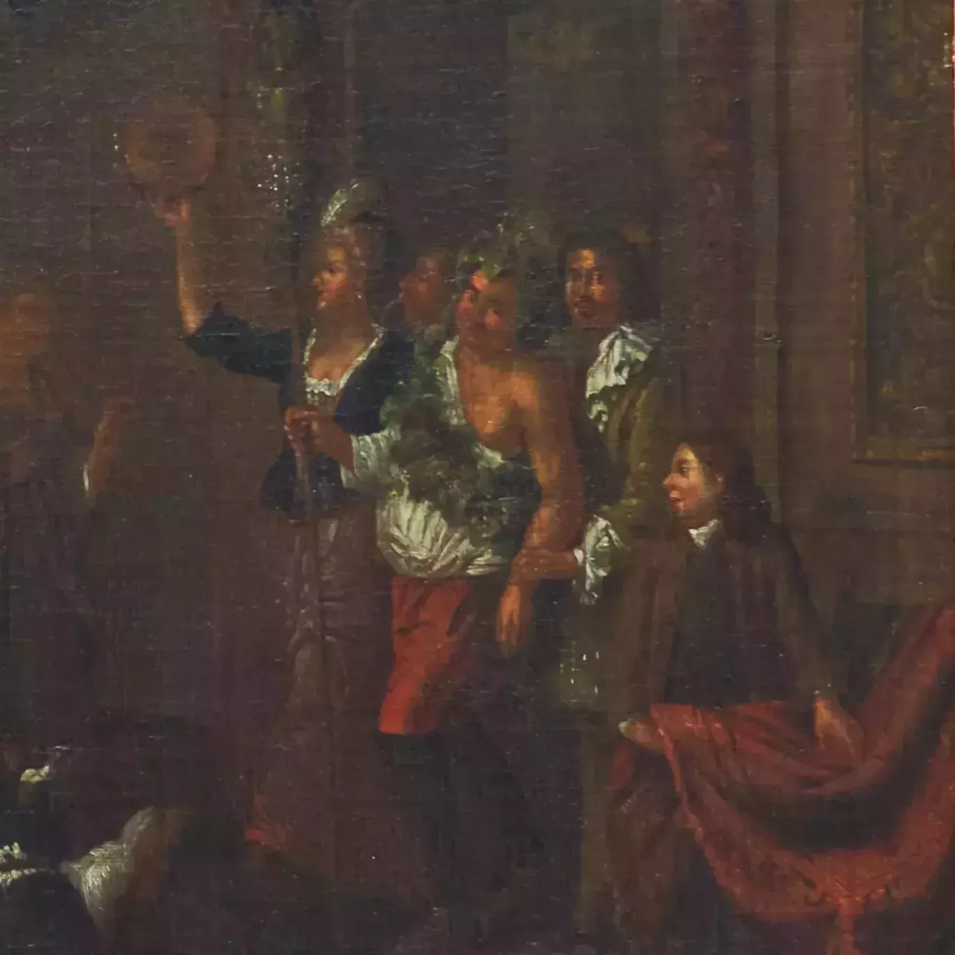 Dutch Genre Painting Of The 18th Century. Feast Of Dionysus. Attributed To Horemans Jan Joseff. photo Art