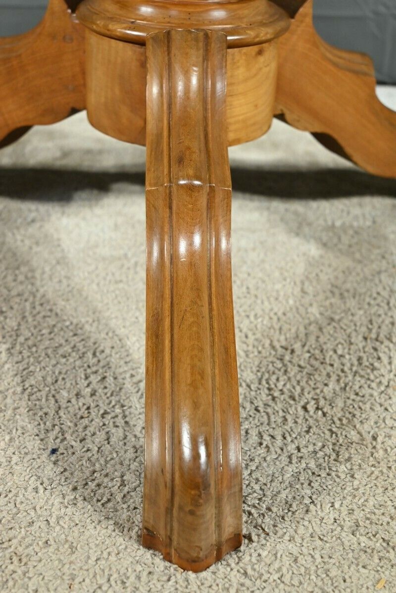 Furniture Cherry Wood Pedestal Table, Louis Philippe Period – 2nd Part 19th Century photo