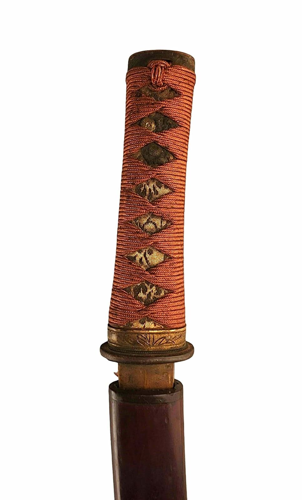 19th Century Edo Meiji Period Samurai Tantō Knife/Short Blade Sword And Scabbard photo vinterior