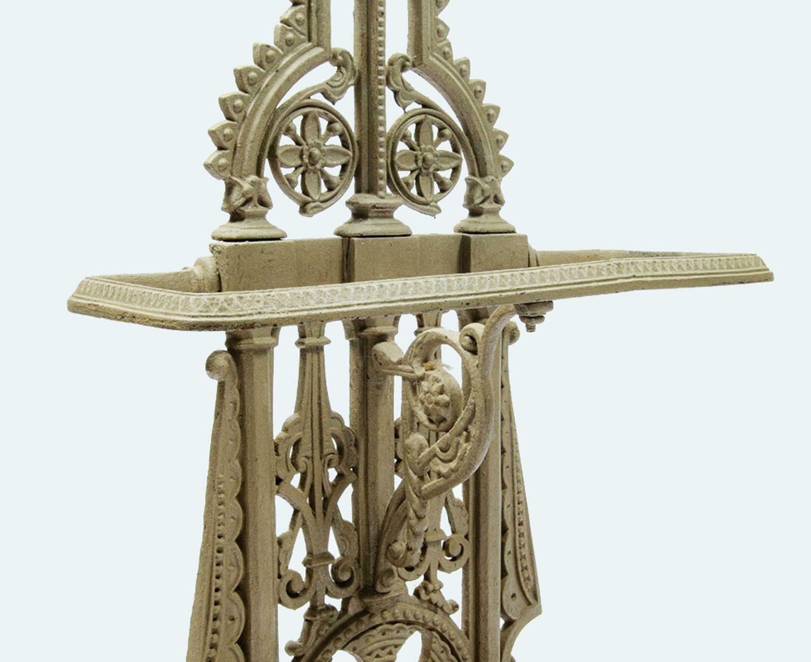 Late 19th Century Victorian Iron Hall Stand Cross By English Author Christopher Dresser For Coalbrookdale Foundry photo 3700.0