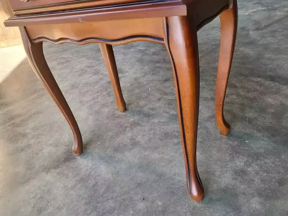 Antique Repro Small Side Table Cutlery Collectors 2 Over 2 Drawers photo for sale