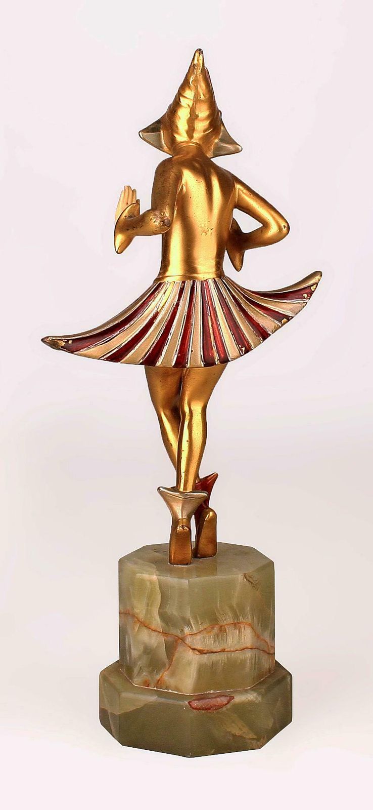 Gerda Gerdago's 'Cosmic Dance': Art Déco Austrian Patinated Bronze Chryselephantine (Ivory And Gold) Sculpture Manufactured By Arthur Rubinstein photo furniture