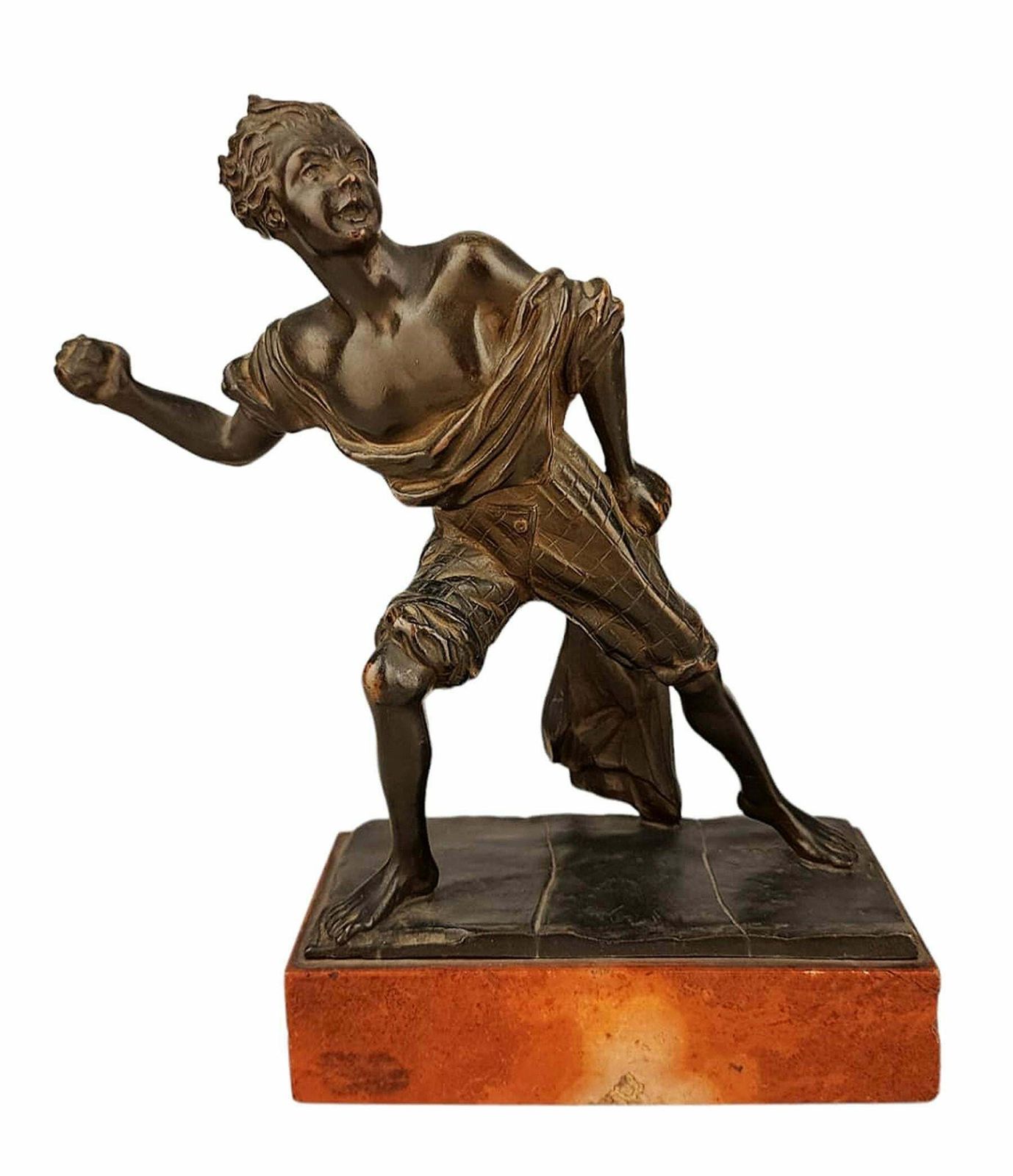 Early 20th Century Italian Bronze Sculpture Depicting Giambattista Perasso 'Balilla'