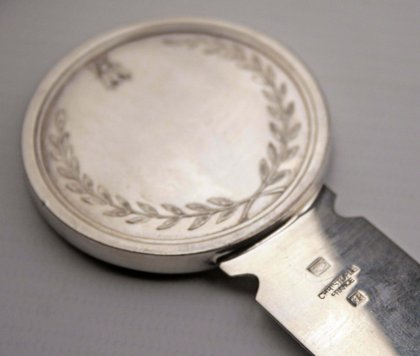 Home Decor Late 20th Century/Circa 1970 Silvered Napoleon Empereur Letter Opener By Christofle photo