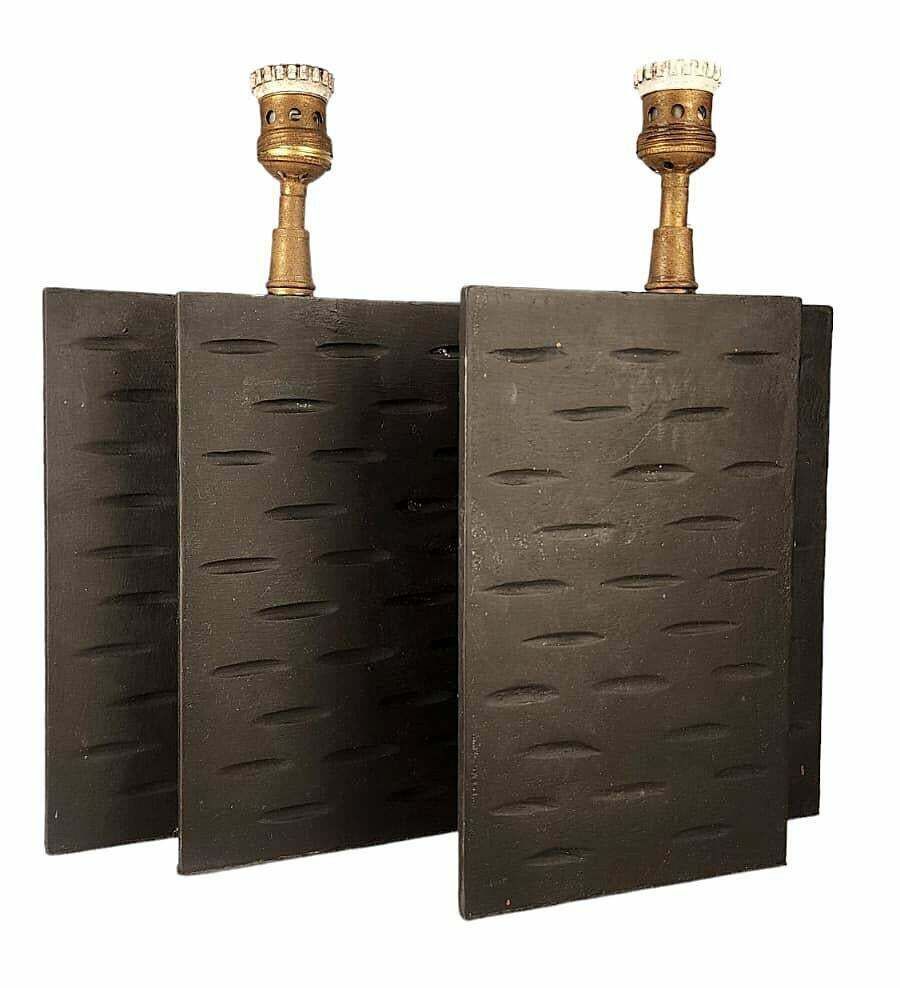 Pair Of Jean Michel Frank's Iron Design Table Lamps For Argentine Company Comte S.A., Circa 1938 photo furniture