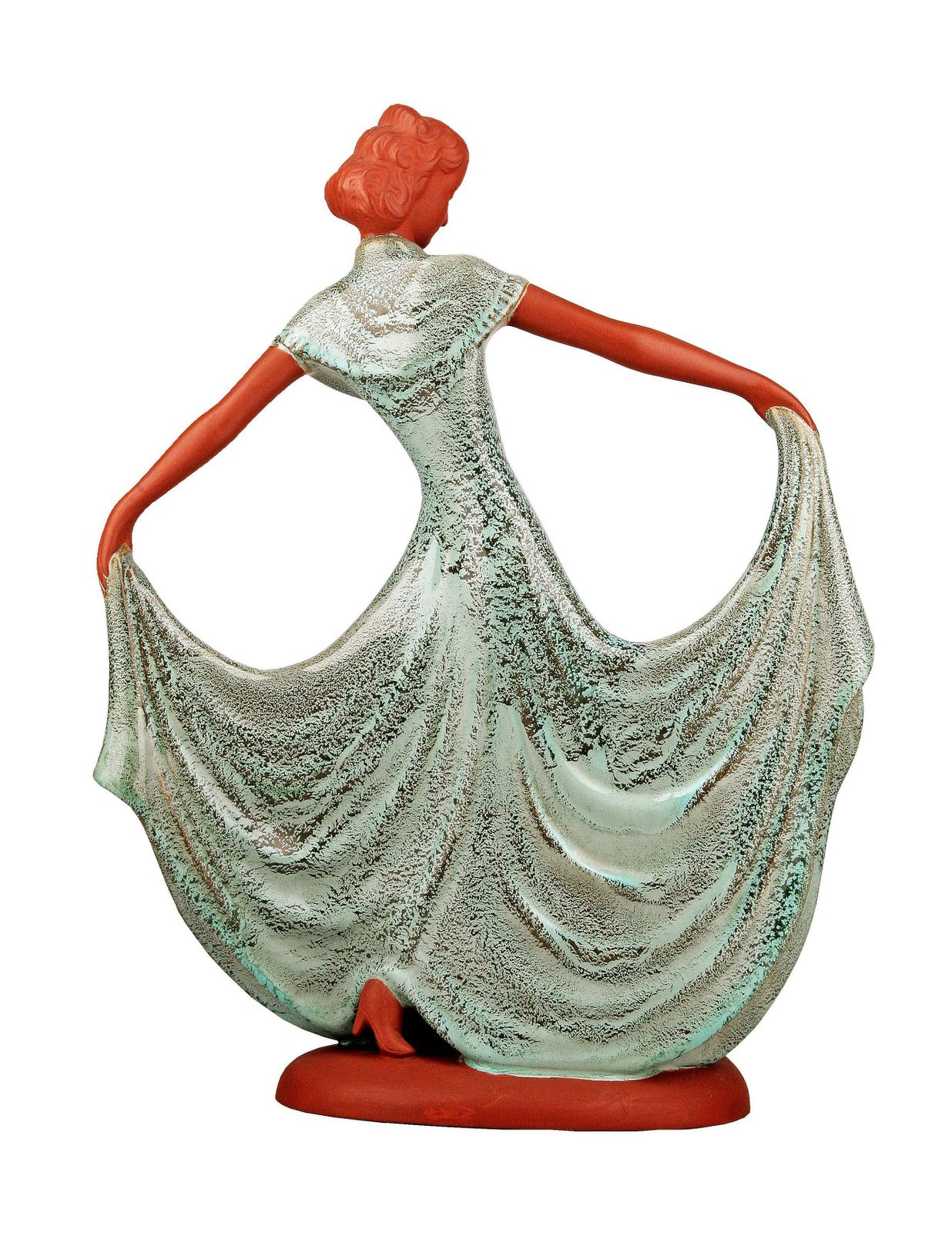 Goldscheider Like Art Déco Dancing Lady Unglazed Porcelain Figurine From United Kingdom photo Home Decor
