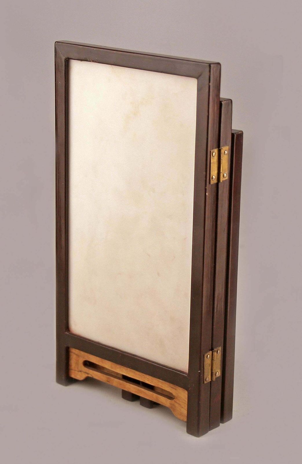 19th Century/Edo Meiji Period Japanese Painted Five Panel Folding Miniature Screen photo vinterior
