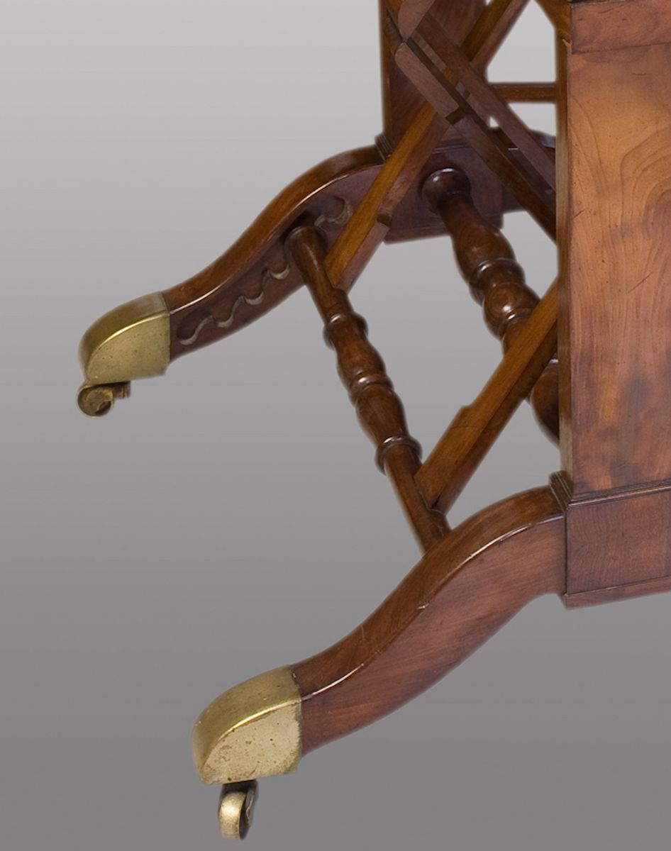 English Mahogany Library Folio Stand, 1830s photo for sale