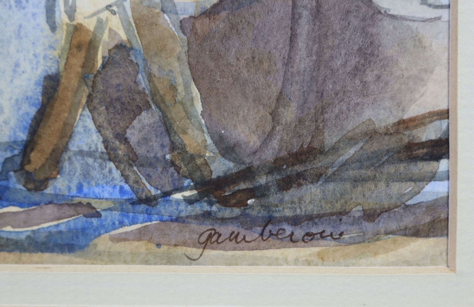 Victoria Gameroni 'Mussel Men' Watercolour photo for sale