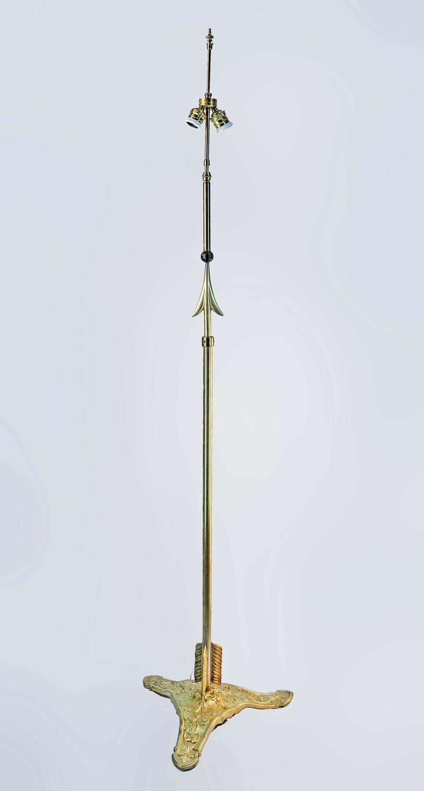 Late 19th Century French Ormolu/Gilt Bronze Arrow Shaped Floor Lamp By Maison Jansen photo furniture