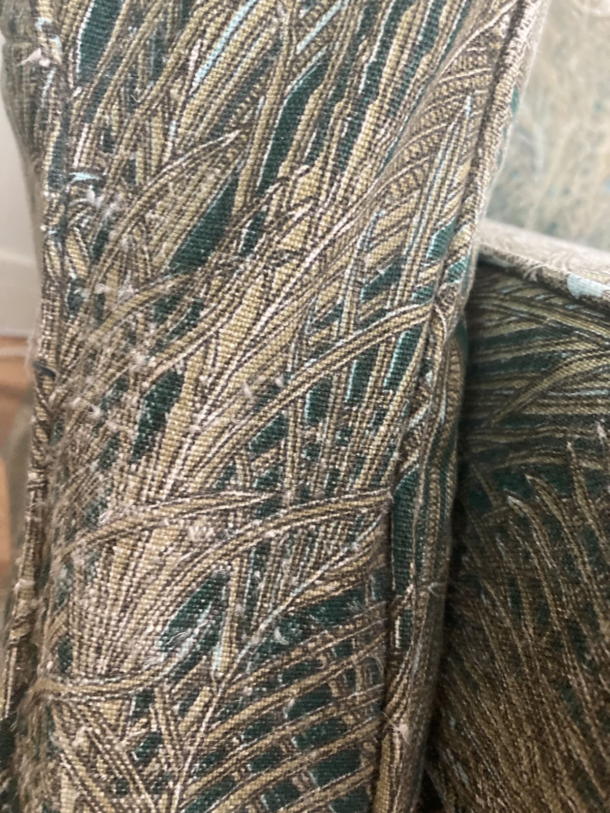 Liberty Hera Peacock (Discontinued) Covered Loveseat  Parker Knoll Frame photo 500.0