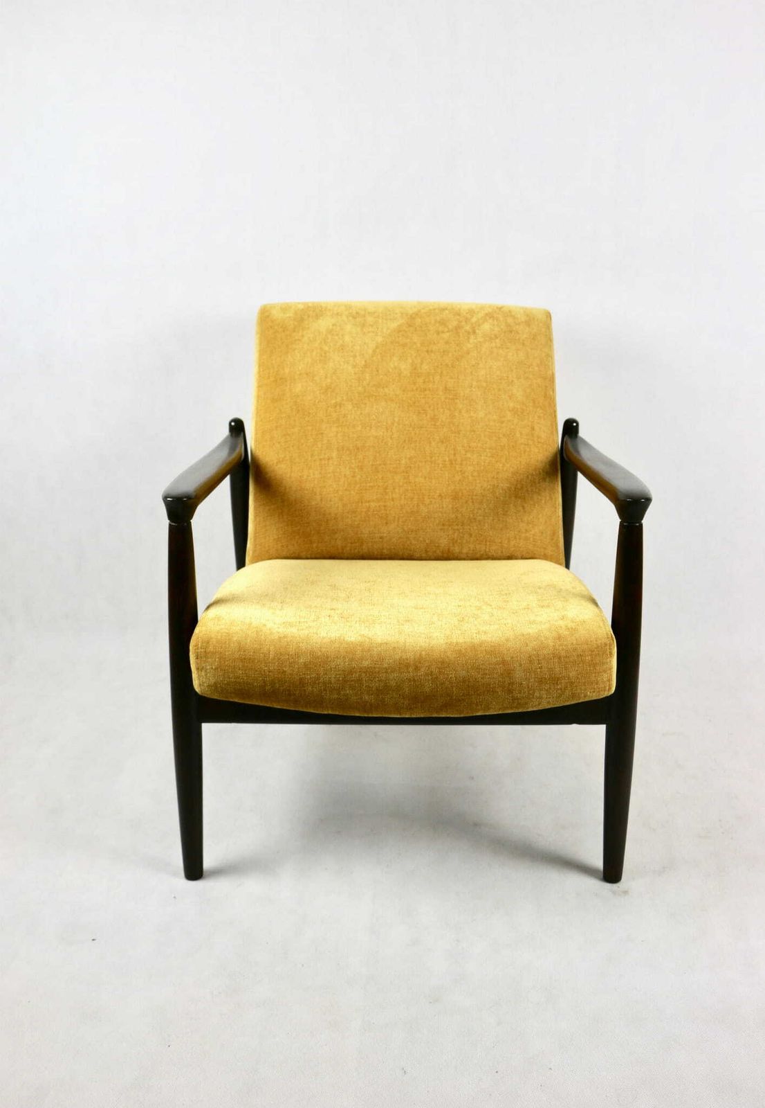 Gfm 64 Armchair, Designed By Edmund Homa, Yellow Structural From The 1960s   2 Pieces Available photo furniture