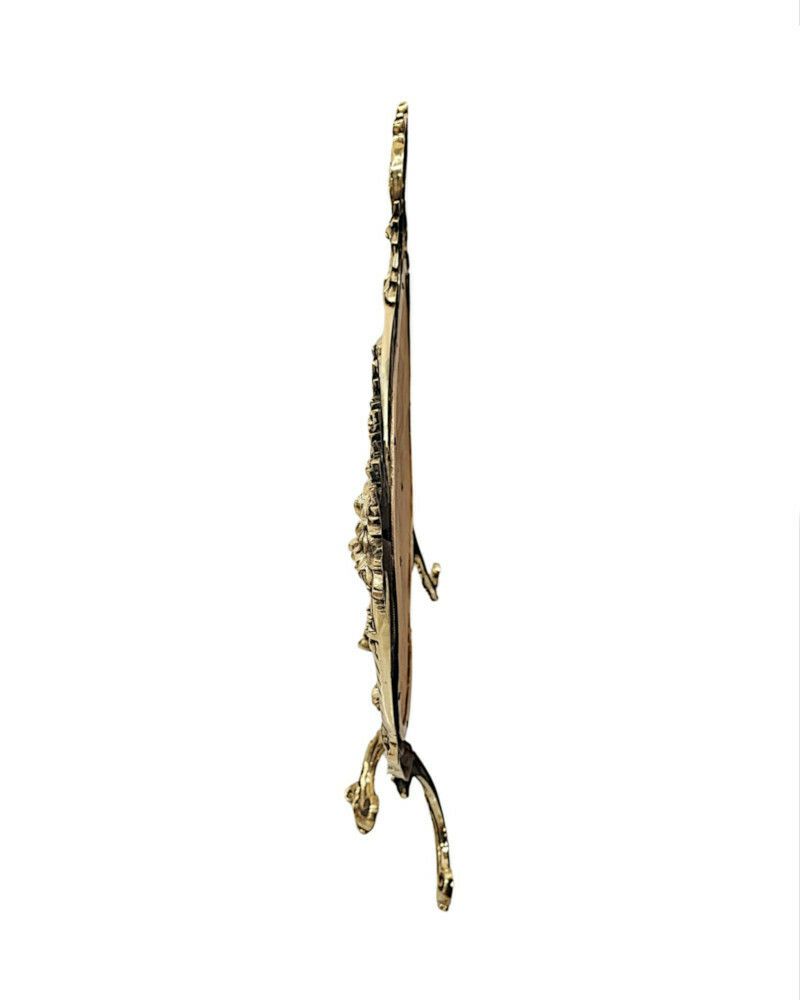 A Very Fine 19th Century Fully Restored Brass Fire Screen photo for sale