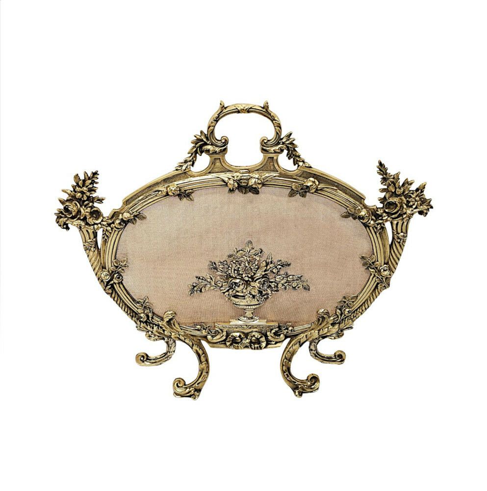 A Very Fine 19th Century Fully Restored Brass Fire Screen photo Home Fixtures