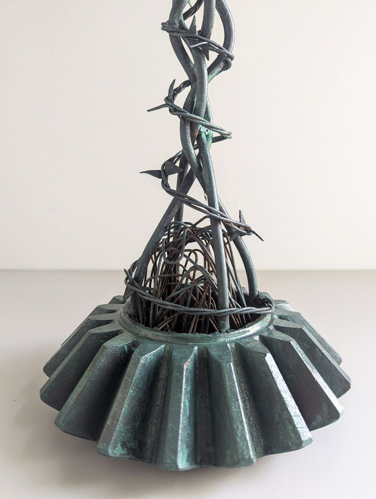 photo furniture Bespoke War Relic Table Lamp Made Of Original British Mark III Medic Helmet