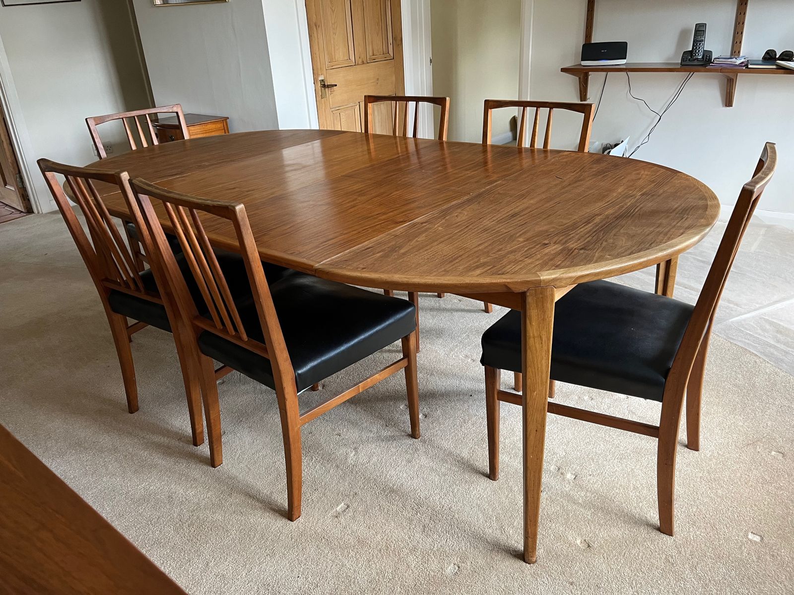 Heal's 1960's Danish Rosewood Dining Table And Chairs photo Furniture