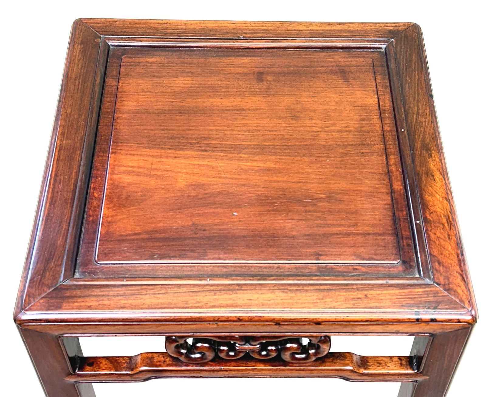 Oriental Hardwood Square Coffee Table Stand (China, Circa 1870) photo furniture
