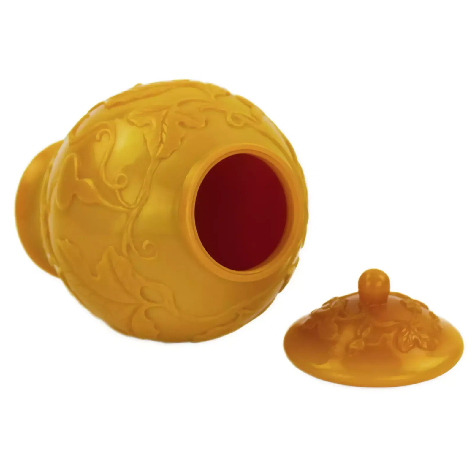 Chinese Yellow Beijing Glass Urn Vase From The 19th Century. photo 3724.0