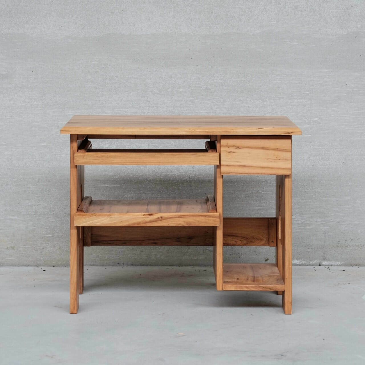 French Petite Wooden Mid Century Desk