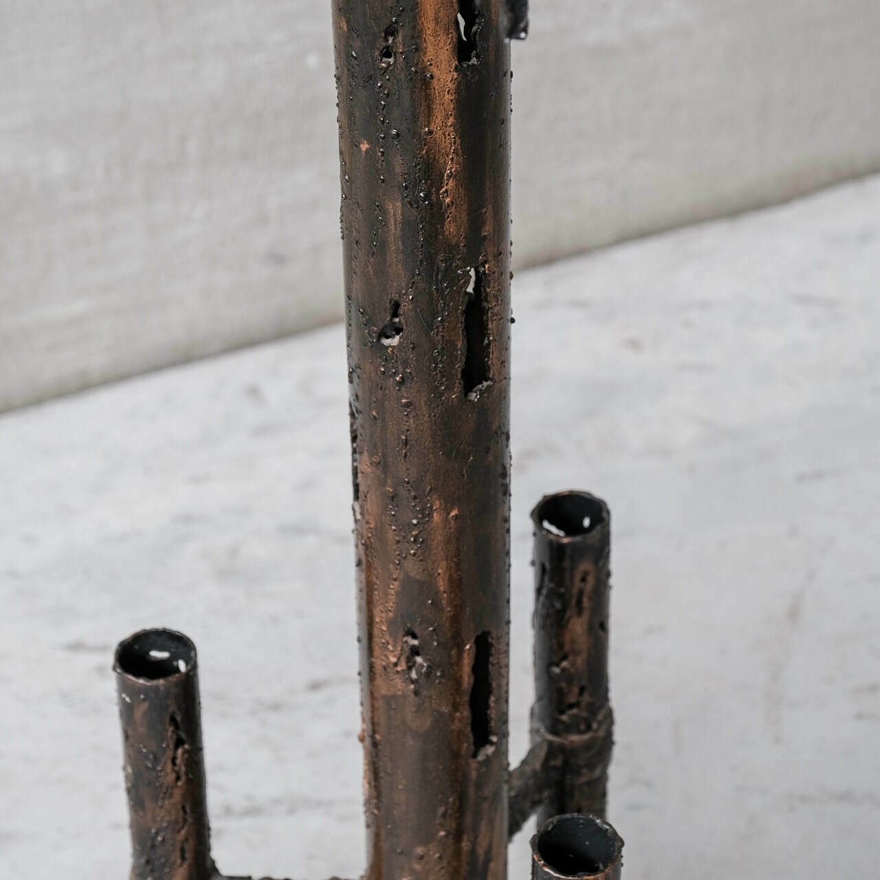 Brutalist Artist Made Metal Mid Century Floor Lamp photo 1194.0