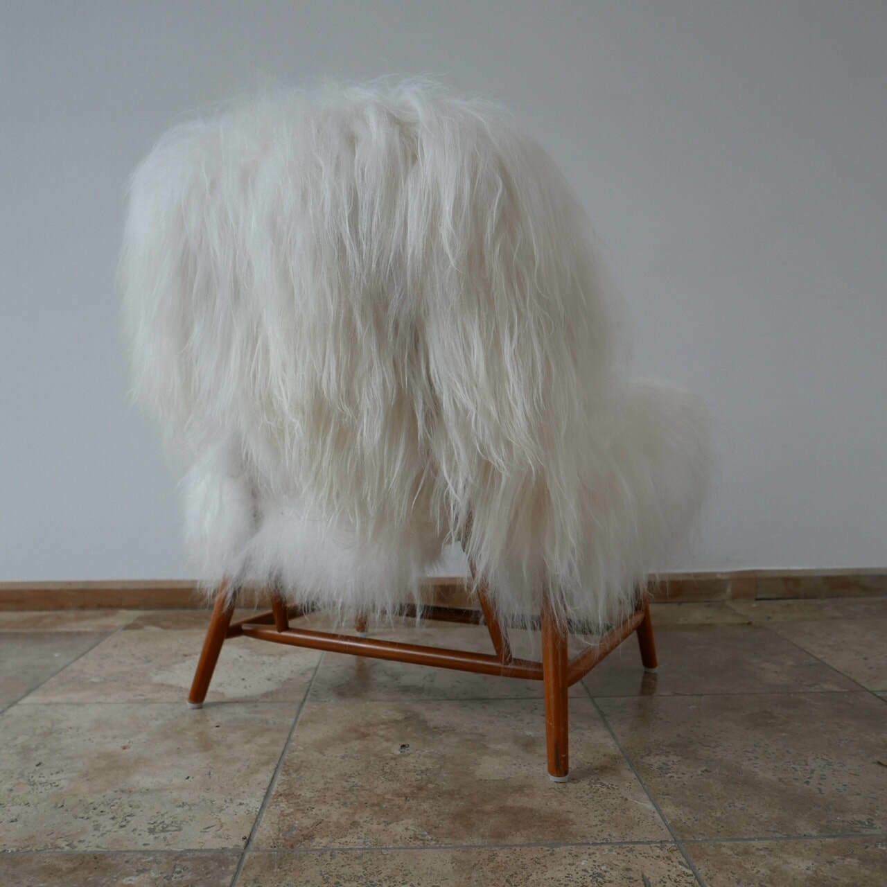 Alf Svensson 'Teve' Sheepskin Shearling Lounge Chair photo for sale