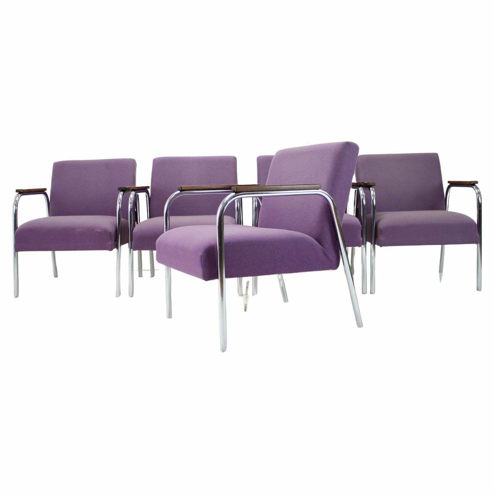 Mid Century Tubular Chrome Armchair, Germany 1970s