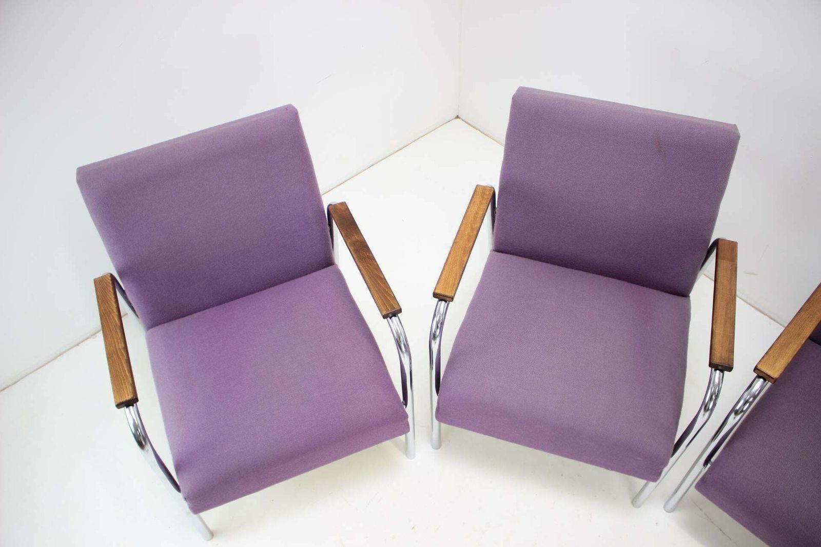 Mid Century Tubular Chrome Armchair, Germany 1970s photo vinterior