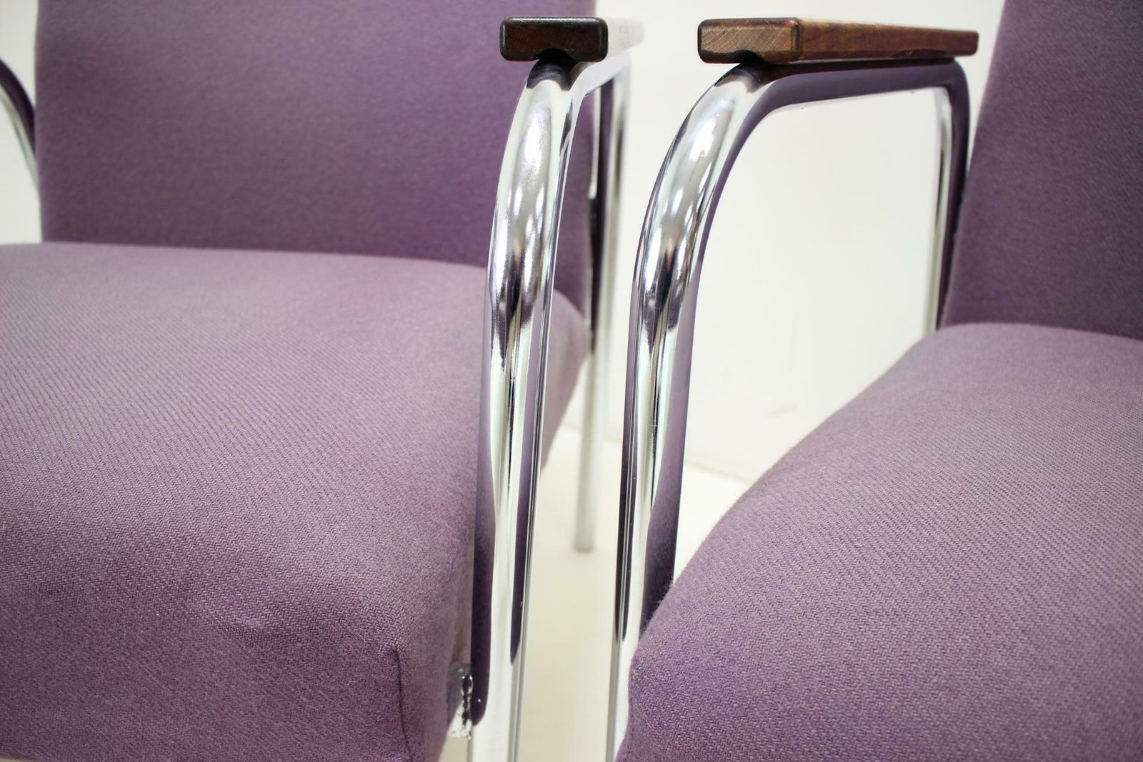 photo buy Mid Century Tubular Chrome Armchair, Germany 1970s