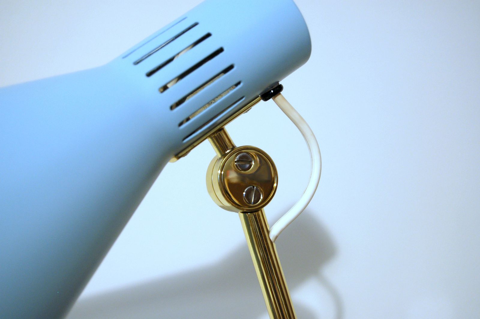 Lighting Desk Lamp Stilnovo   Mod. 8042   Italy 1959   Light Blue photo