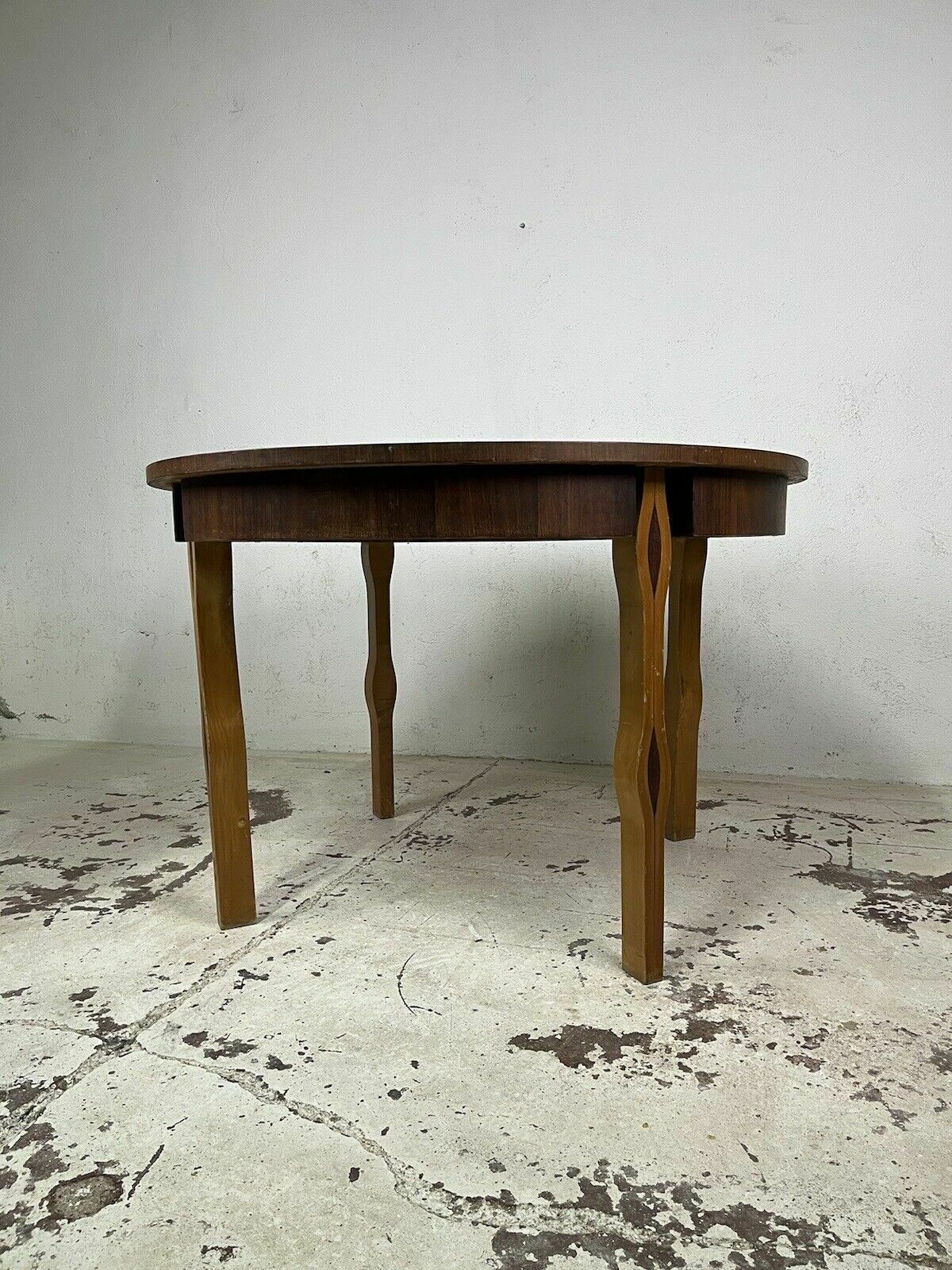 Ico Parisi Decorated Wooden Table, 1950s Vintage Design