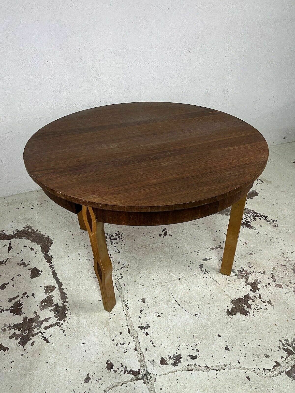 Ico Parisi Decorated Wooden Table, 1950s Vintage Design photo Furniture
