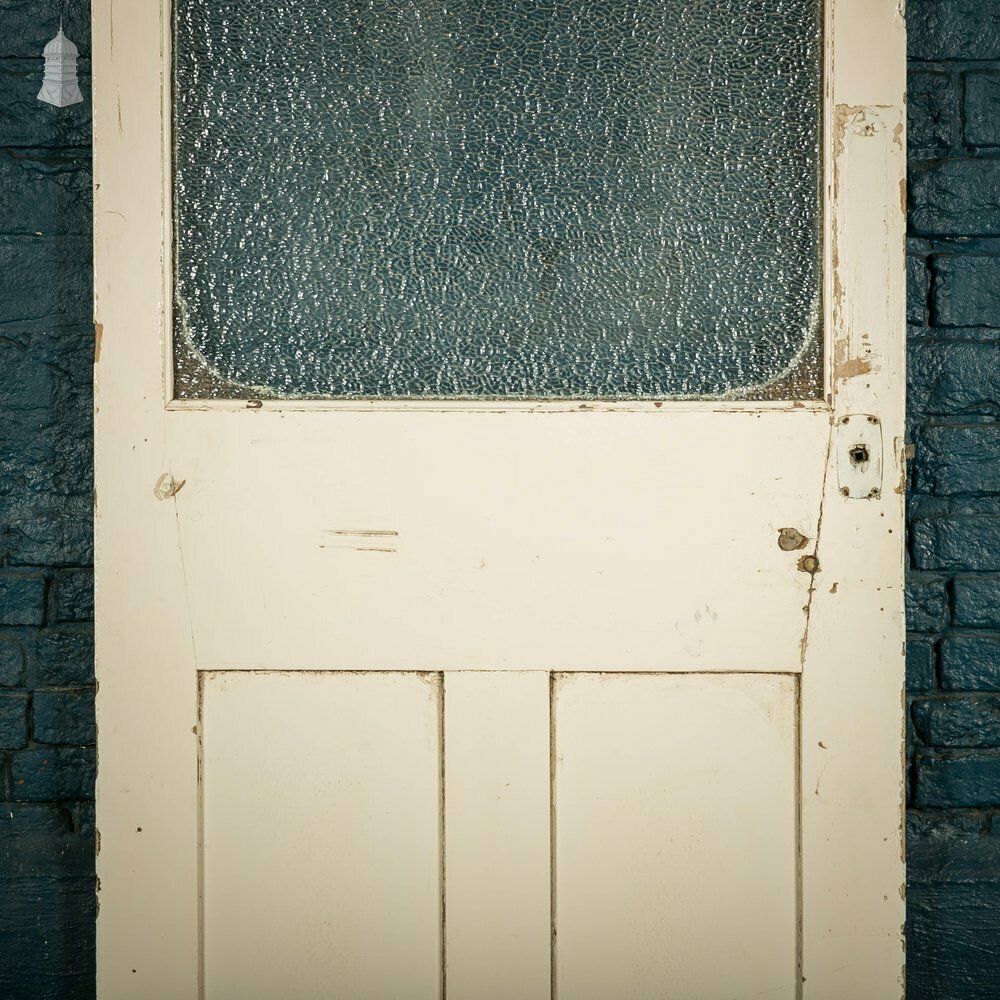 Half Glazed Door, 3 Panel Textured Glass photo vinterior