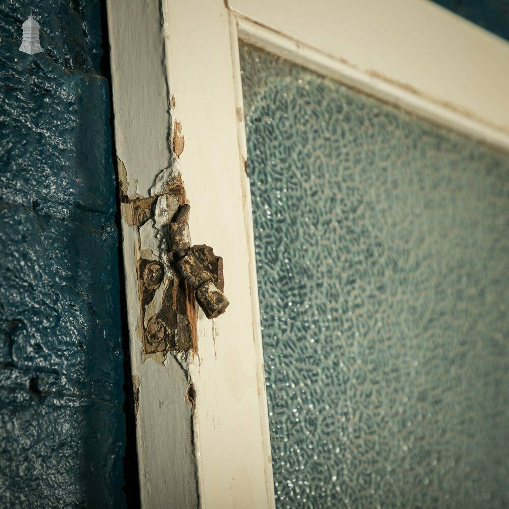 Home Fixtures Half Glazed Door, 3 Panel Textured Glass photo