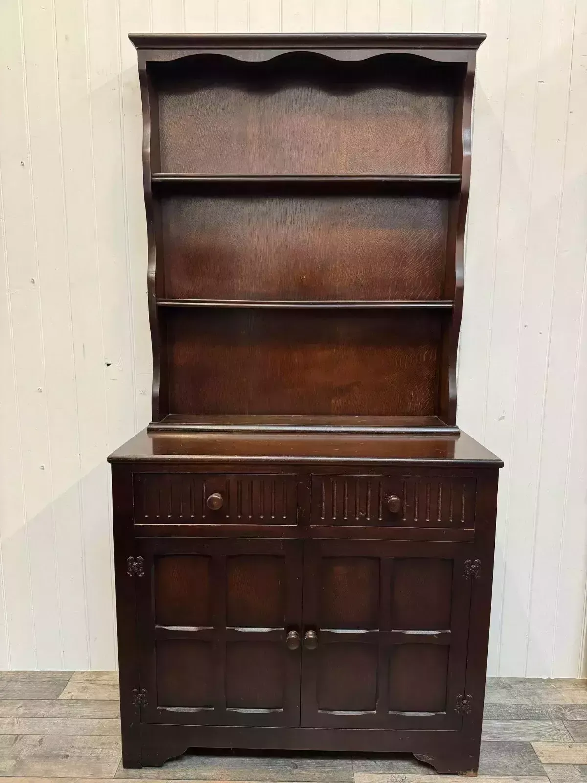 Vintage Welsh Dresser With Plate Racks Ready To Upcycle In Any Colour