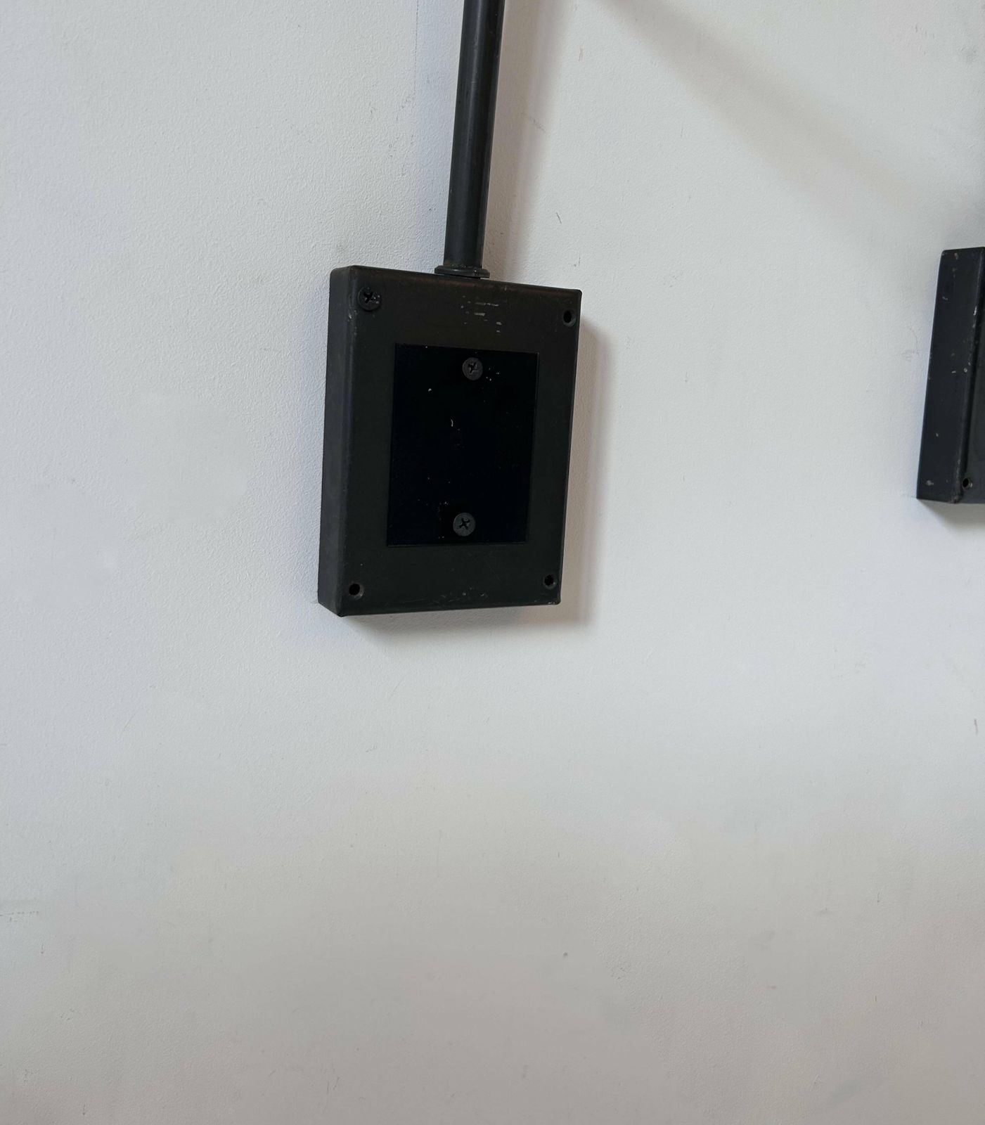photo furniture Pair Of Vintage Adjustable Wall Lights, Matte Black Metal, France 1960s