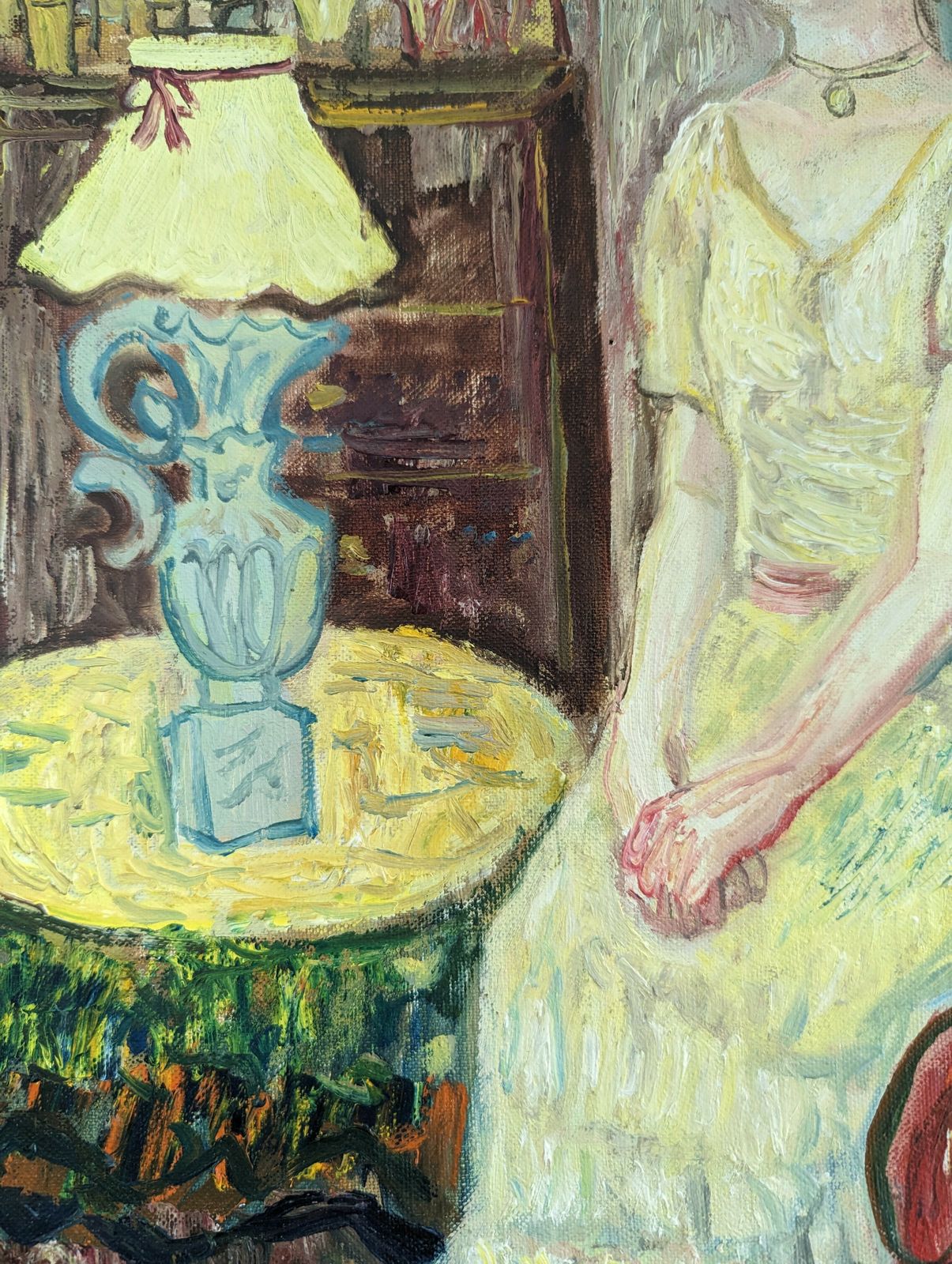 photo buy Lady In Yellow Oil Painting, Modernist