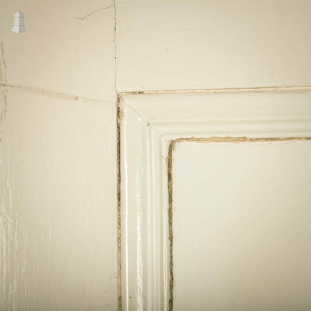 6 Panel Door, White Painted Moulded Pine photo vinterior