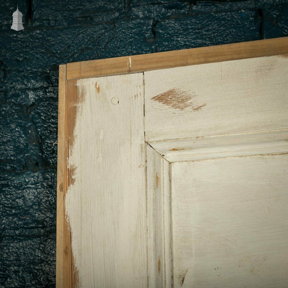 Pine Paneled Door, Moulded 6 Panel, White Painted photo vinterior