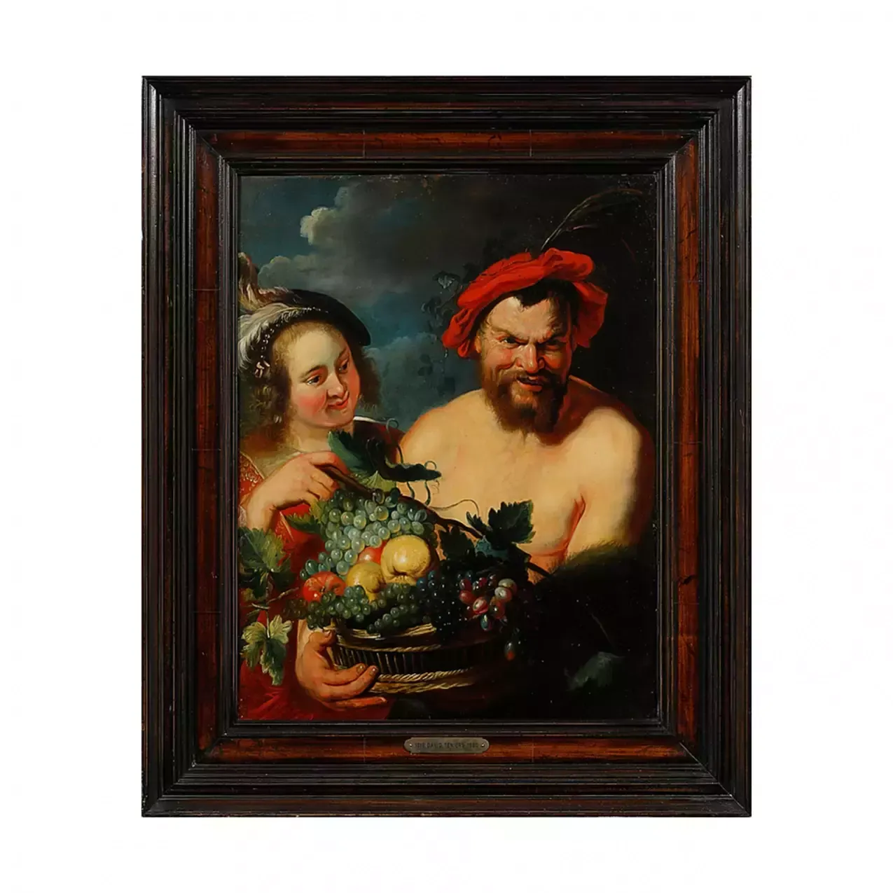 Painting Allegorical Motifs With Bacchus.