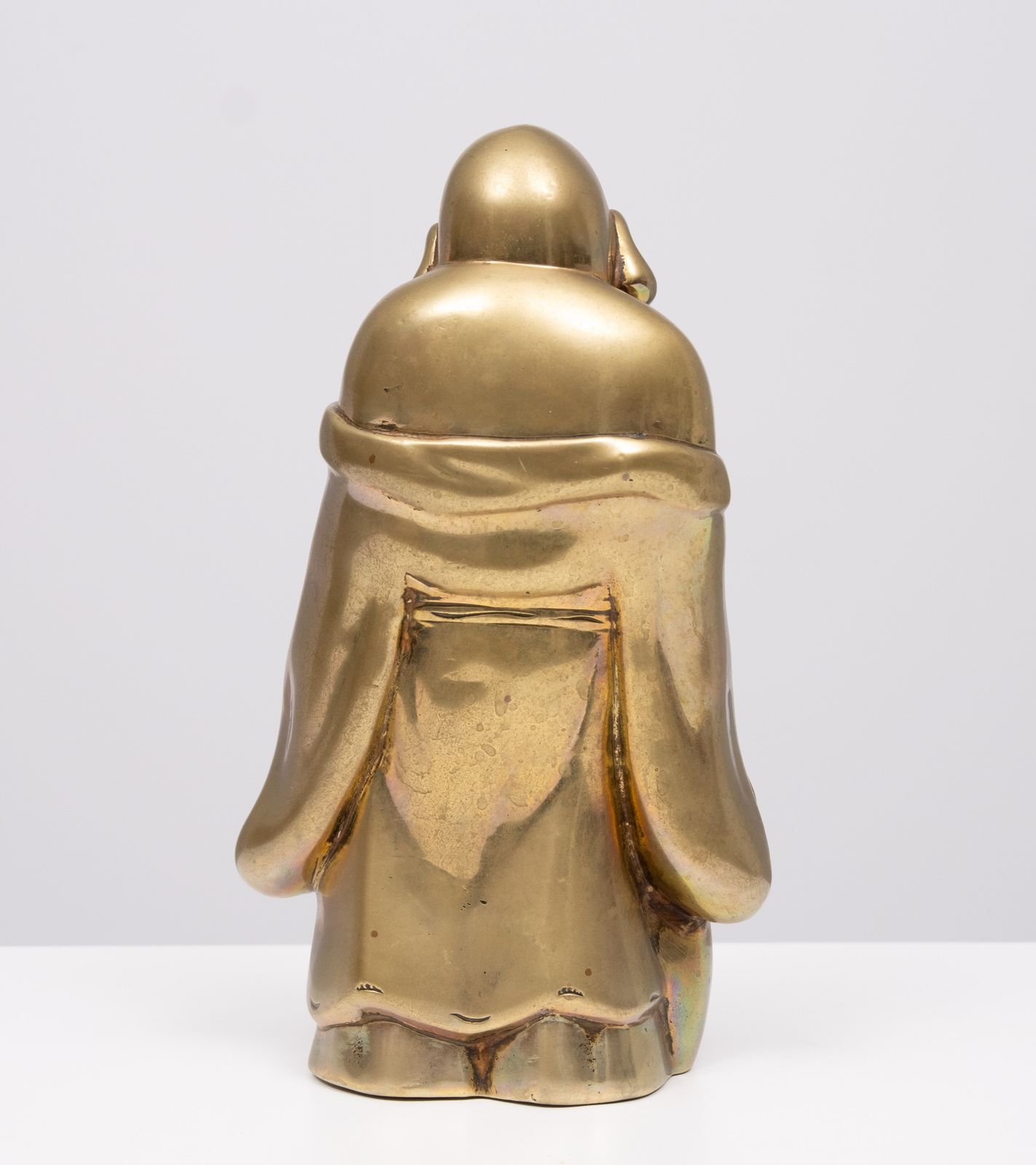 Brass Buddha With Child Incense 1940s China photo buy